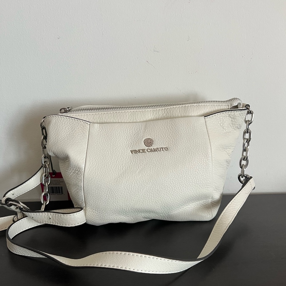 Vince Camuto Kelby Crossbody Purse White